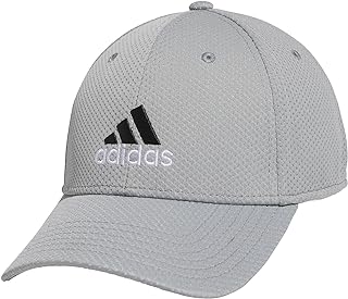 adidas mens Zags 2.0 Structured Mid Crown A-flex Stretch Fit Hat