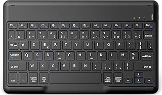 EasyAcc Clavier Tablette sans Fil Bluetooth 10 Pouces [AZERTY Français] Léger Fin Keyboard pour iOS iPad, iPad Pro, iPad A...