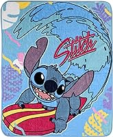 Disney Lilo & Stitch Kids Fleece Blanket EXPRESSIONS Throw for Toddlers Teens, All Season Super Soft Comfy Flannel...