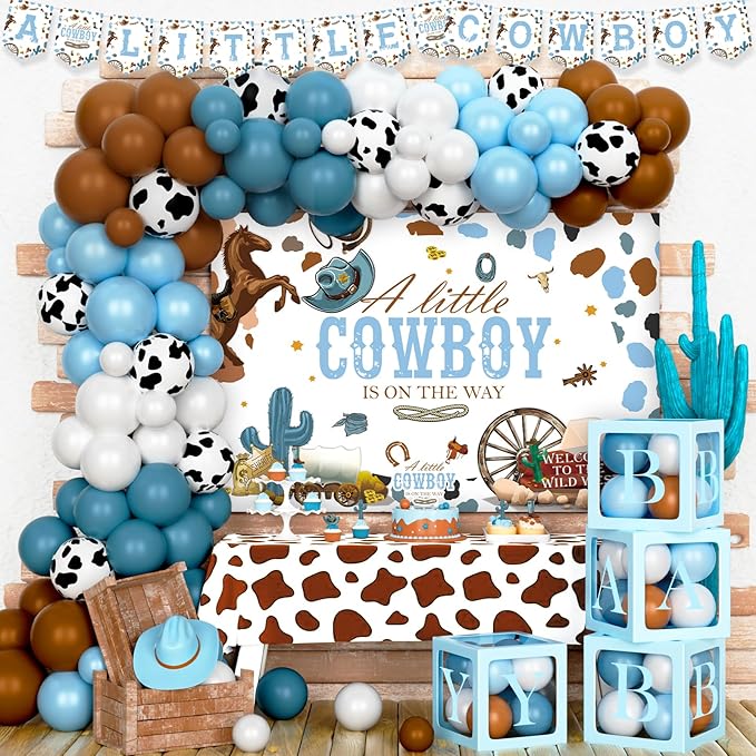 Decoración de fiesta Inspo para baby shower, diseño de vaquero con ...