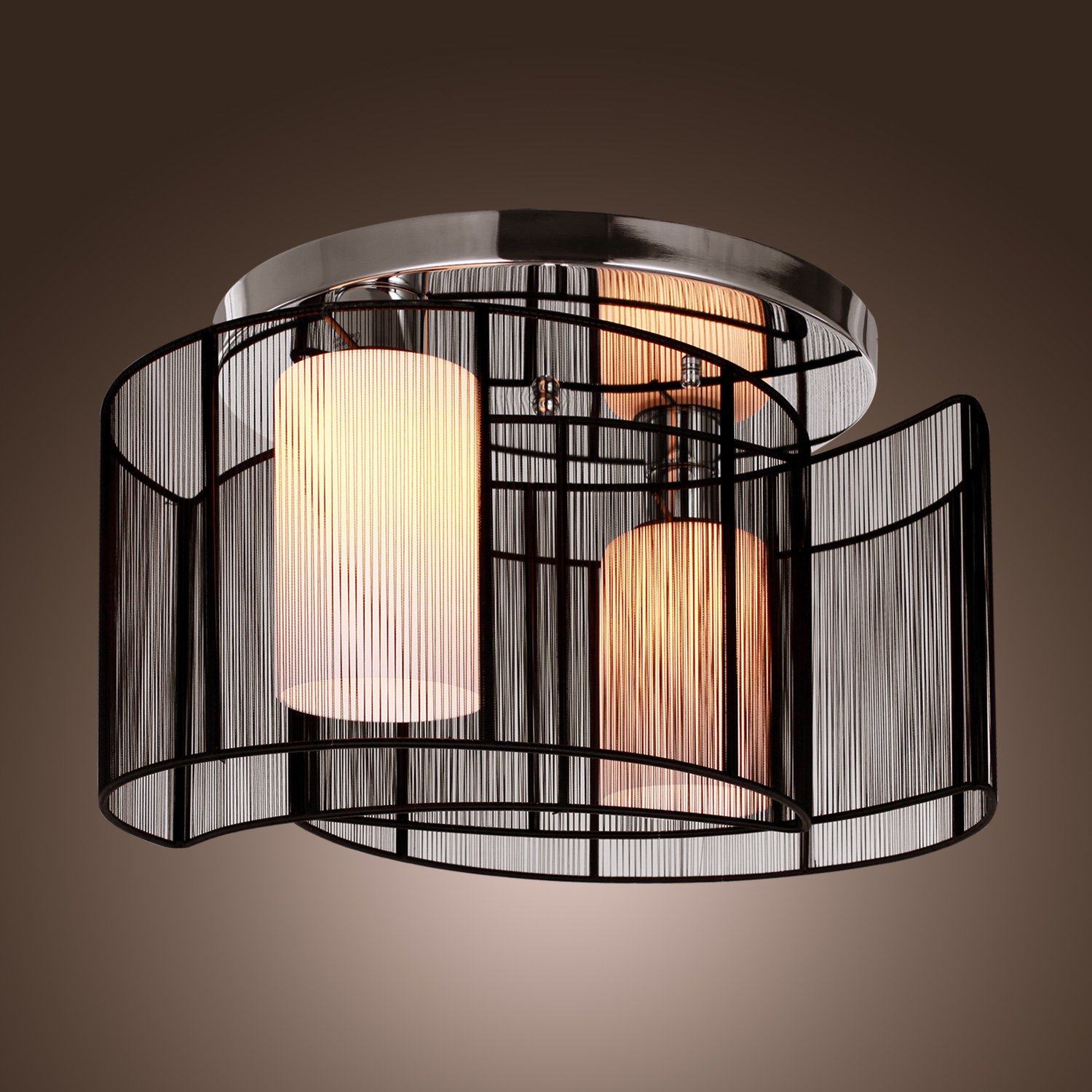 LightInTheBox 2 Lights Semi Flush Mount Ceiling Light Finish Pendant ...