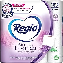 Regio Aires de Lavanda Papel higiénico 32 rollos, 200 hojas dobles