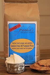 4KG (8.8lb) Frankie's Gluten-Free All Purpose Flour Blend. Perfect blend works measure for measure flour or cup for cup.