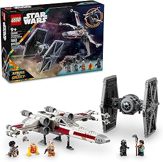 LEGO Star Wars TIE Fighter & X-Wing Mash-up Building Toy Set - Birthday Gift for Boys & Girls, Ages 9+ - 4 Star Wars Minif...