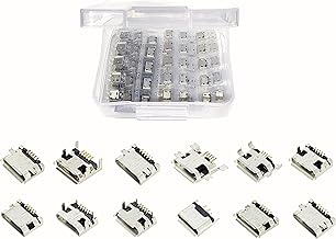 Bytcew 12 Types Micro USB Sockets Kit Jack Plug Connector,USB-b Repair Replacement Adapter Assortment Set for Phone,Toy,Ci...