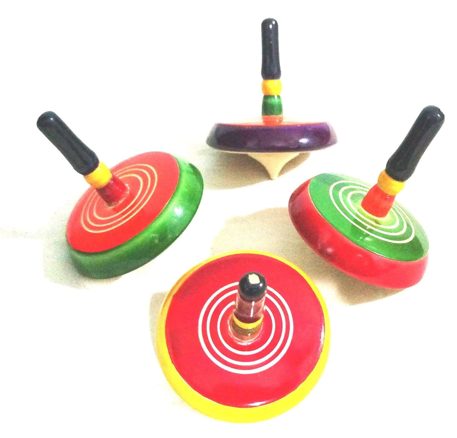 Crafts India Handcrafted channapatna Wooden Handspinner Dolls / Toys ...