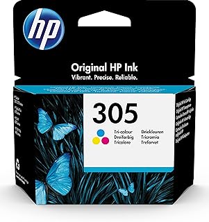 HP 305 Cartouche d'Encre Trois Couleurs Cyan/Magenta/Jaune Authentique (3YM60AE)