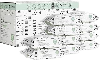 The Honest Company Clean Conscious Unscented Wipes | Over 99% Water, Compostable, Plant-Based, Baby Wipes | Hypoallergenic...