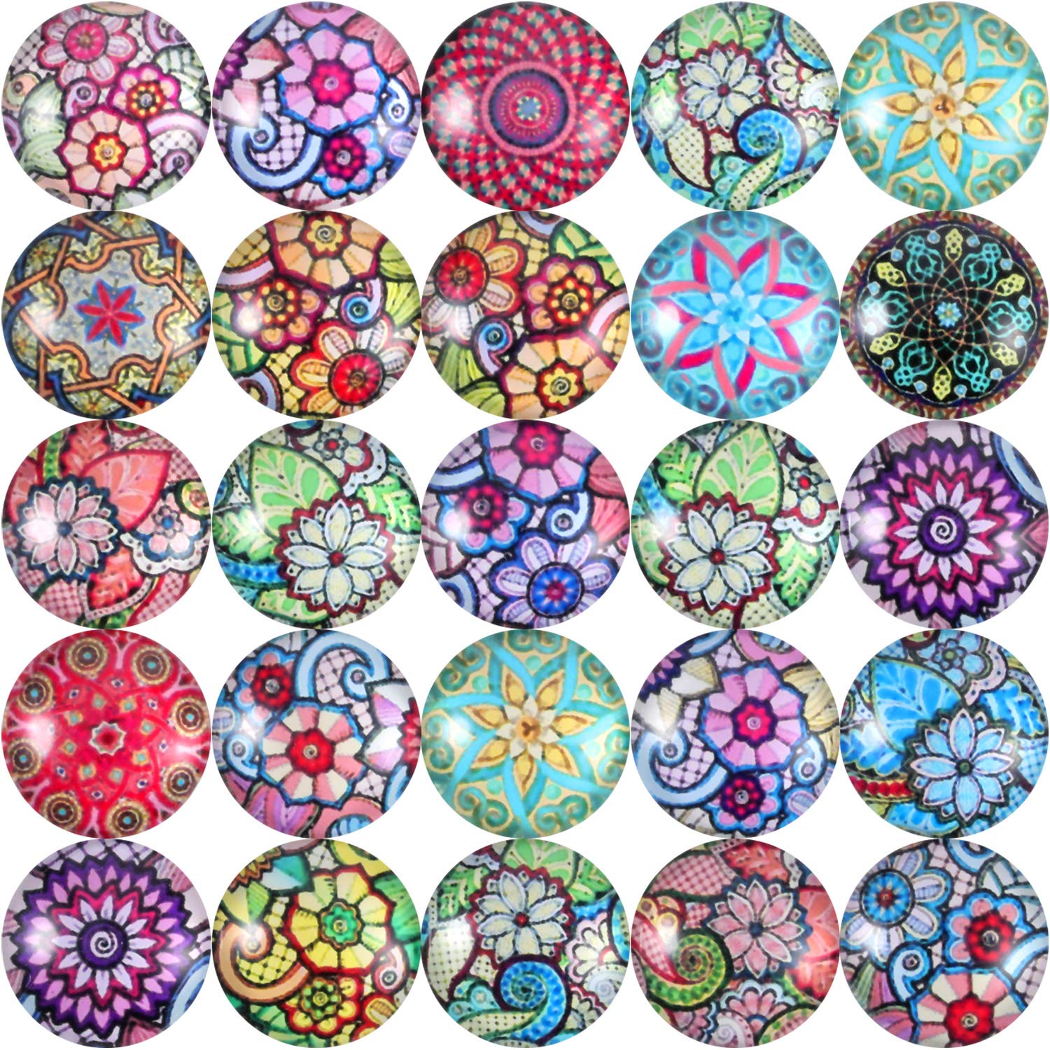 Flower mosaic patterns