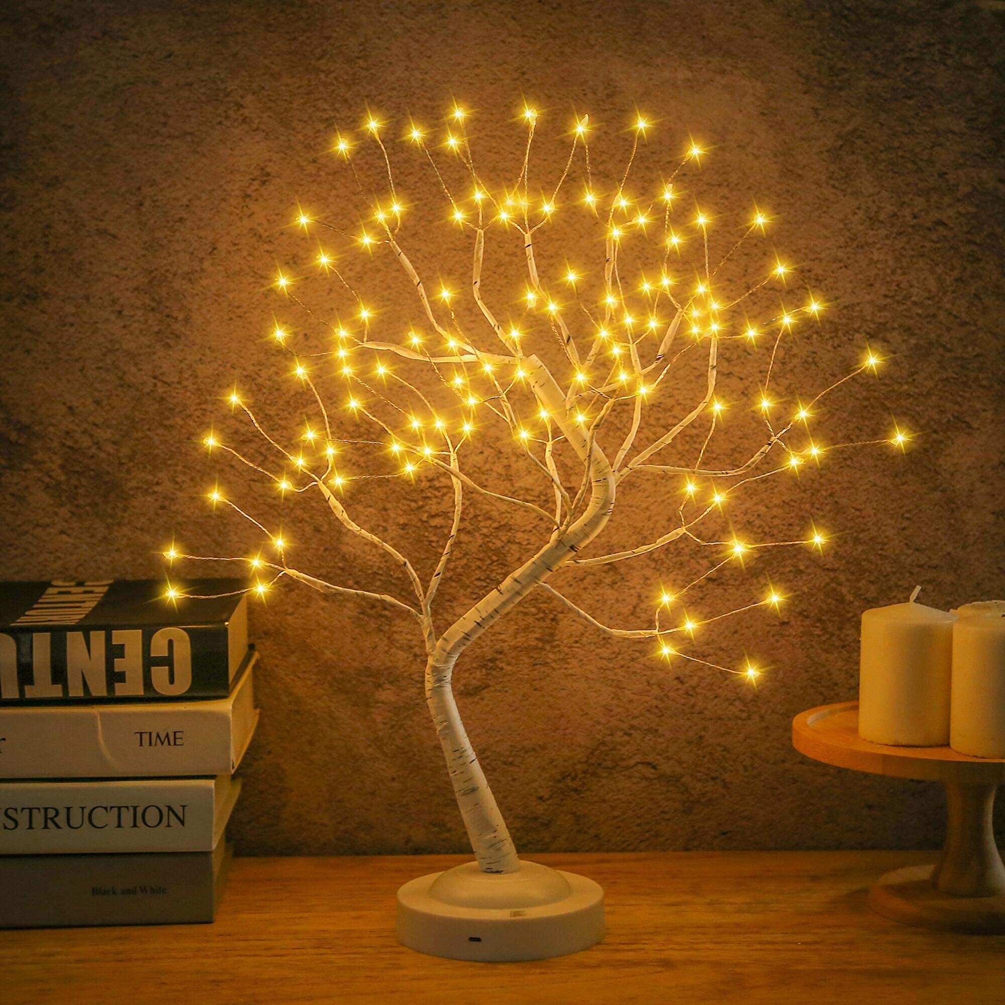 Amazon.com: Tabletop Bonsai Tree Light,108L LED Tree Lamp,Fairy ...