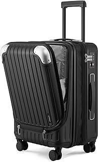 LEVEL8 Lichtgewicht Koffer Hard Shell ABS+ PC Bagage met 4 Spinner Wielen en TSA Slot, 20 Inch Handbagage Cabine Koffer Ha...