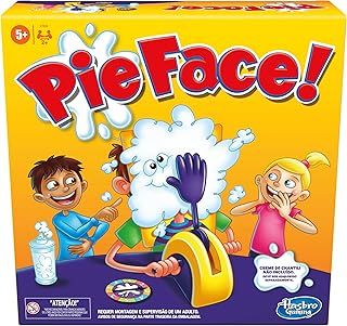 Hasbro Gaming Pie Face Game | Whipped Cream Family Board Game for Kids | Ages 5 and Up | for 2 or More Players | Funny Pre...