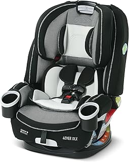 Graco 4Ever DLX 4-in-1 Car Seat, Grey, Infant to Toddler Car Seat, with 10 Years of Use, Rear-facing, Forward-facing and B...