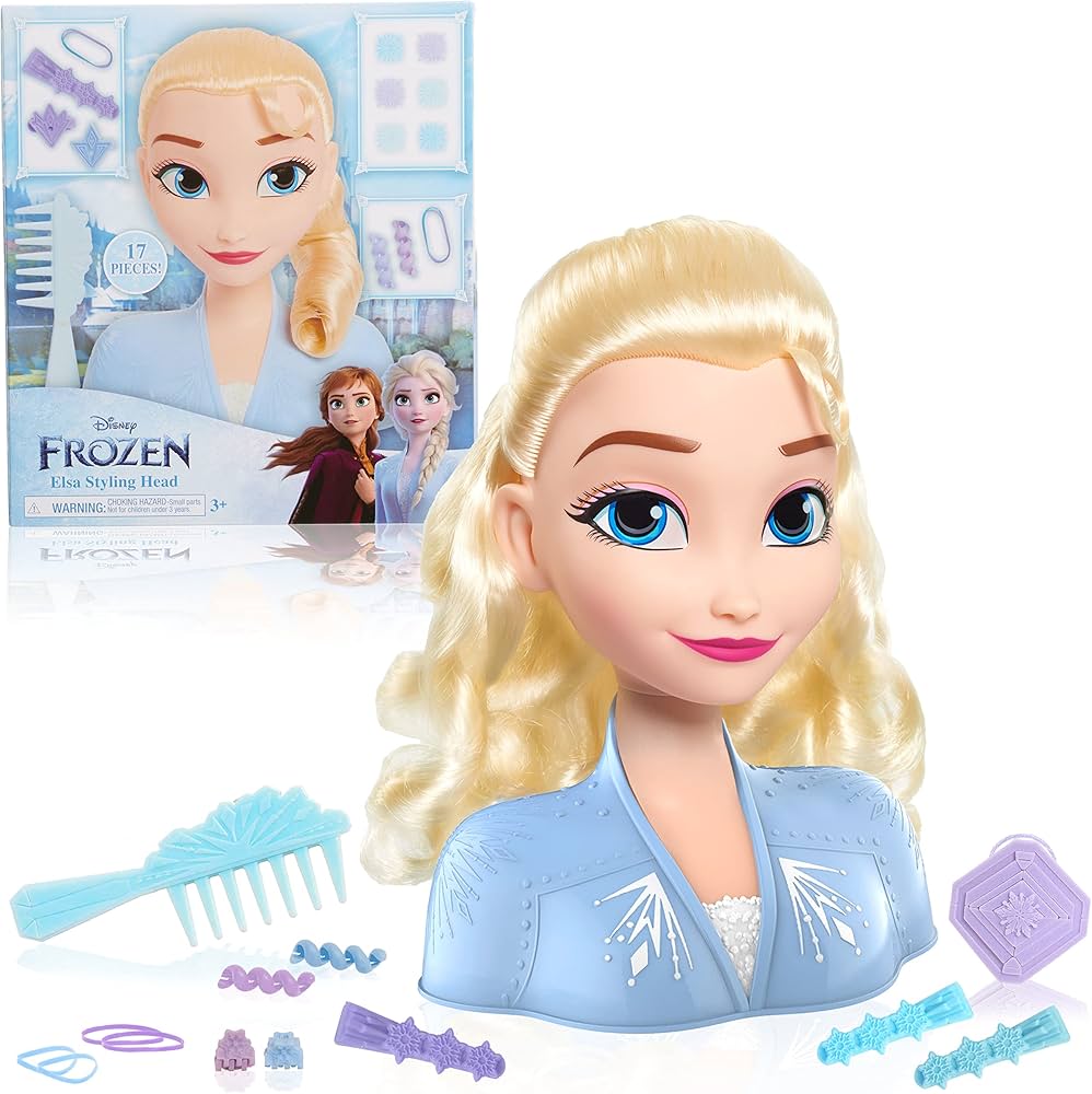 Disney Frozen 2 Elsa Styling Head, 14-Pieces : Amazon.in: Toys & Games