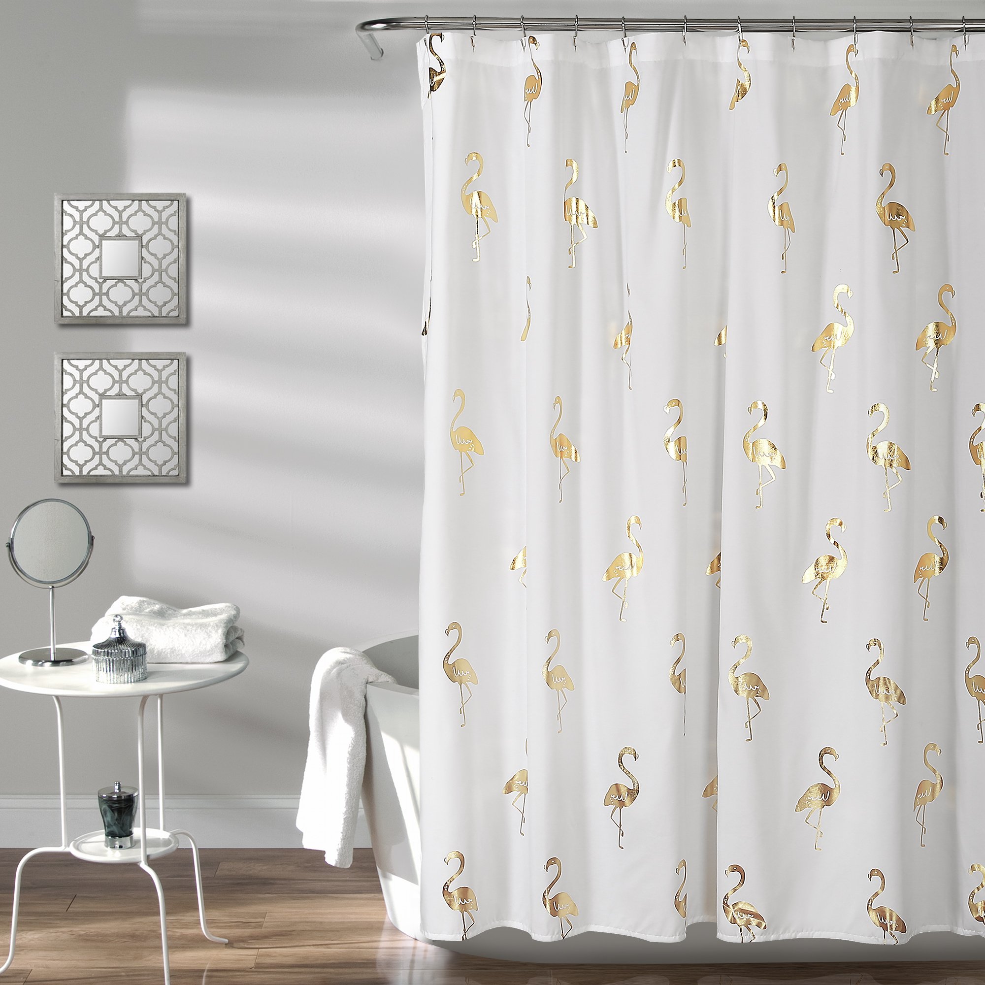 Flamingo shower curtains