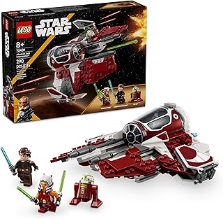 LEGO Star Wars: The Clone Wars Ahsoka's Jedi Interceptor Spaceship Building Toy - Kids Star Wars Toy for Boys and Girls, A...