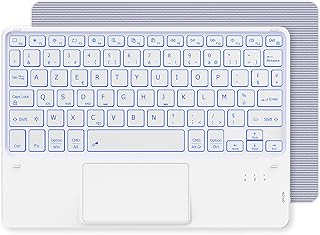 CACOE Clavier avec Pavé Tactile, Clavier sans Fil Bluetooth 10 Pouces, [AZERTY Français] Clavier Léger Fin pour iPad, iPad...