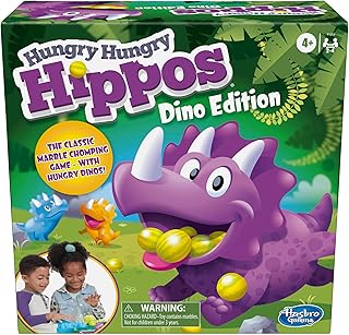 Hasbro Gaming Hungry Hungry Hippos Dino Edition Board Game, Pre-School Game for Ages 4 and Up; for 2 to 4 Players (Amazon ...