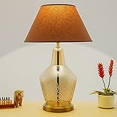 KAPOOR E-ILLUMINATIONS Lolita Amber Glass Table Lamp