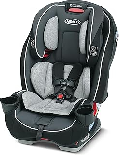 Graco SlimFit 3-in-1 Convertible Car Seat, Ultra-Space-Saving Design, Darcie, Suitable for Rear and Forward-Facing, Highba...