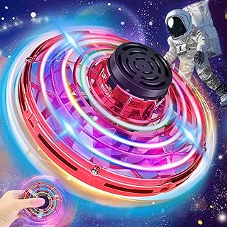 JOYGIFT Flying Spinner, Fly UFO Flying Fidget Spinner, Mini UFO Drone, Fly Spinner, Hand Controlled Boomerang Drone Cool S...