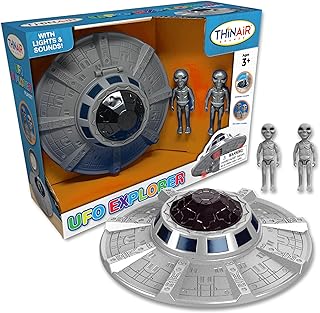 Nature Bound UFO Spaceship Space Toy, Kids Spaceship Playset with Two Aliens, Lights & Sounds, Educational STEM Adventure,...