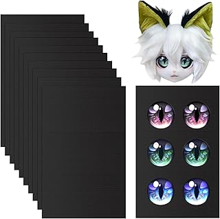 ourkiss Fursuit Eye Plastic Mesh 0.5mm Waterproof Printable PVC Plastic Mesh Canvas Sheets for Furry Costume Roleplay, Fur...