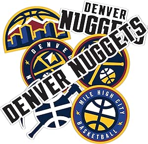 Desert Cactus Denver Nuggets NBA Officially Licensed Sticker Vinyl Decal Laptop Water Bottle Car Scrapbook (Type 2)