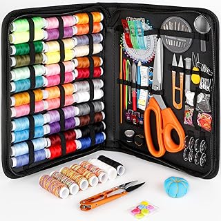 Sewing Kit for Adults,Maxfanay Needle and Thread Kit for Sewing,Professional Sewing Supplies Accessories with Tailor Sciss...