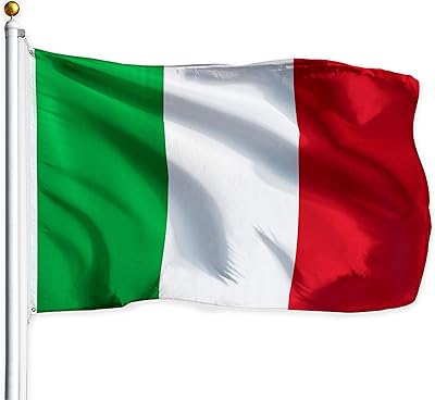 G128 Italy Italian Flag | 3x5 Ft | LiteWeave Series Printed 100D Polyester | Country Flag, Vibrant Colors, Brass Grommets