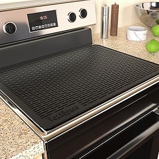 Silicone Electric Stove Top Cover Mat - 28"x20"Ceramic Stove top Cover, Heat Resistant Glass Cooktop Cover, Flat RV Range ...