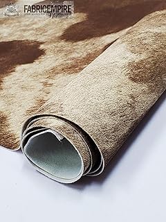 Vinyl Upholstery Embossed Texture Fabric Horse Fake Leather / 54" Wide/Sold by The Yard (Brown)