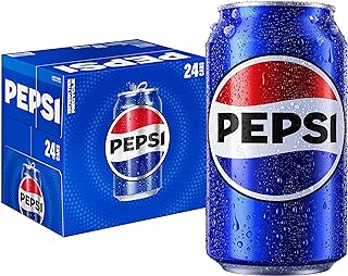 Pepsi Cola Soda, 12oz Cans, 24 Pack