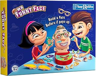 PlayRoute Funny Face Pop Up Game | Fun Board Game for Kids Ages 4-6-8 and up | Preschool & Family Pop Up Toy Game for Girl...