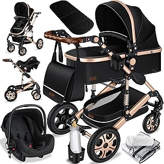 KESSER® Loops 3 in 1 Stroller combo juego completo de sillas de paseo incl. Asiento deportivo para bañera y silla de pase...