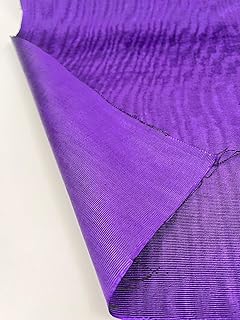 Purple Silk Moire Fabric by The Yard