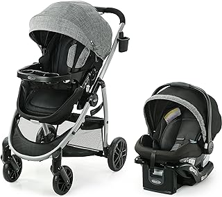 Graco Modes Pramette Travel System | Stroller & Car Seat Combo | 3-in-1 Stroller Modes | Includes Graco SnugRide 35 Infant...