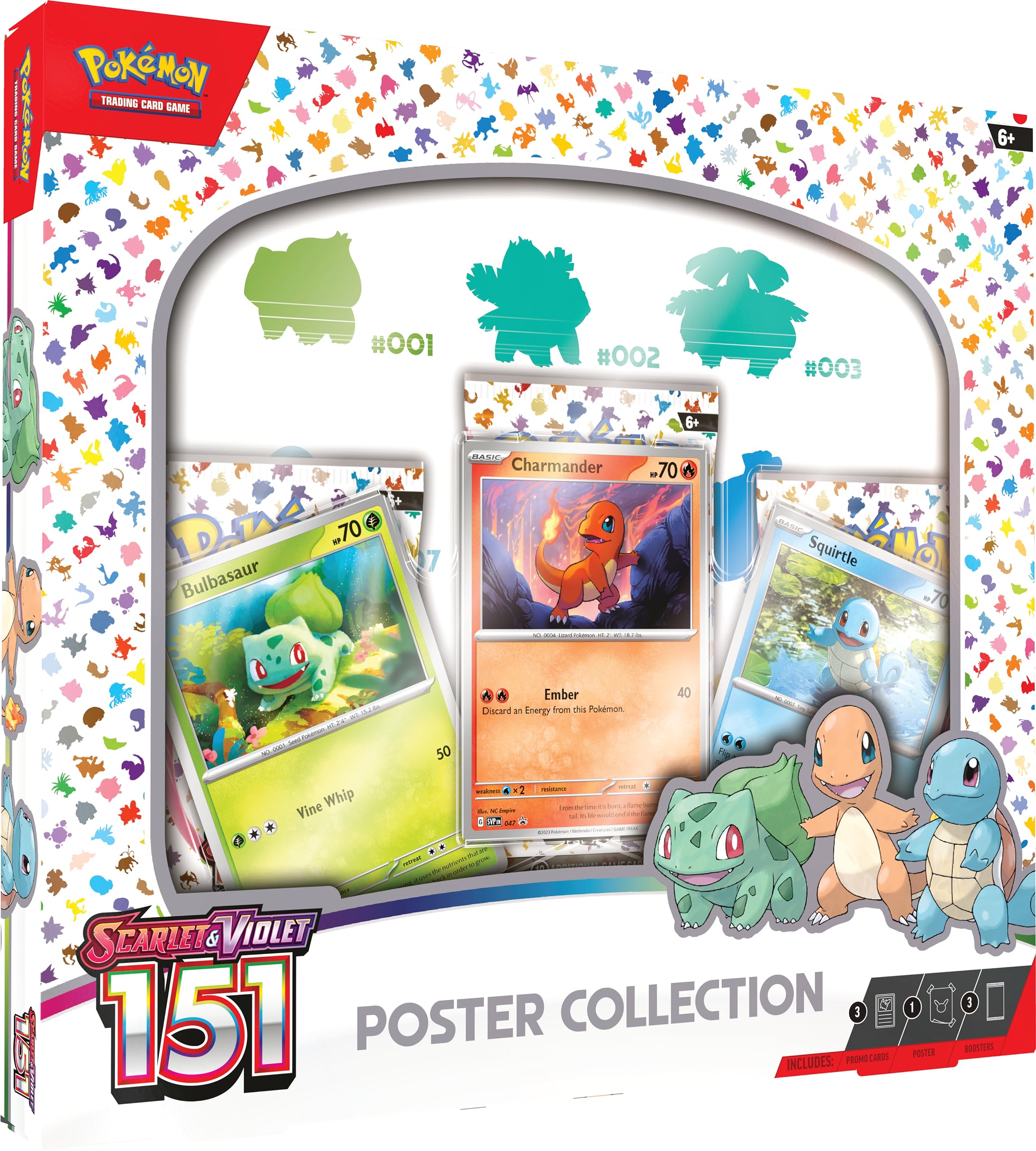 Pokemon TCG - Scarlet & Violet 3.5 Pokemon 151 Poster Collection