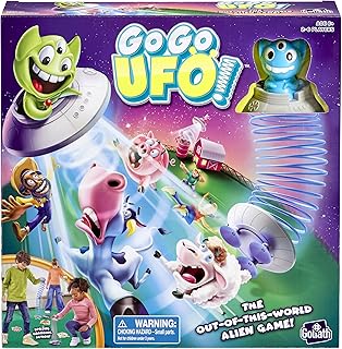 Goliath Go Go UFO Game | Alien Adventure Game with Non-Stop Slinky Action | 2-6 Players, Ages 6+