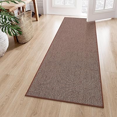 Lahome Farmhouse - Alfombra de cocina para pasillo de 2 x 6 pulgadas, antideslizante, para entrada, interior, lavable, para pasillo de 6 pies, tapete neutro, tapete de cocina para entrada al piso,