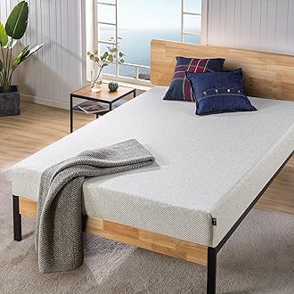 Image of ZINUS 8 Inch Ultima Memory Foam Mattress, Full, Fiberglass Free, Pressure Relieving, CertiPUR-US Certified, Mattress in A Box, White