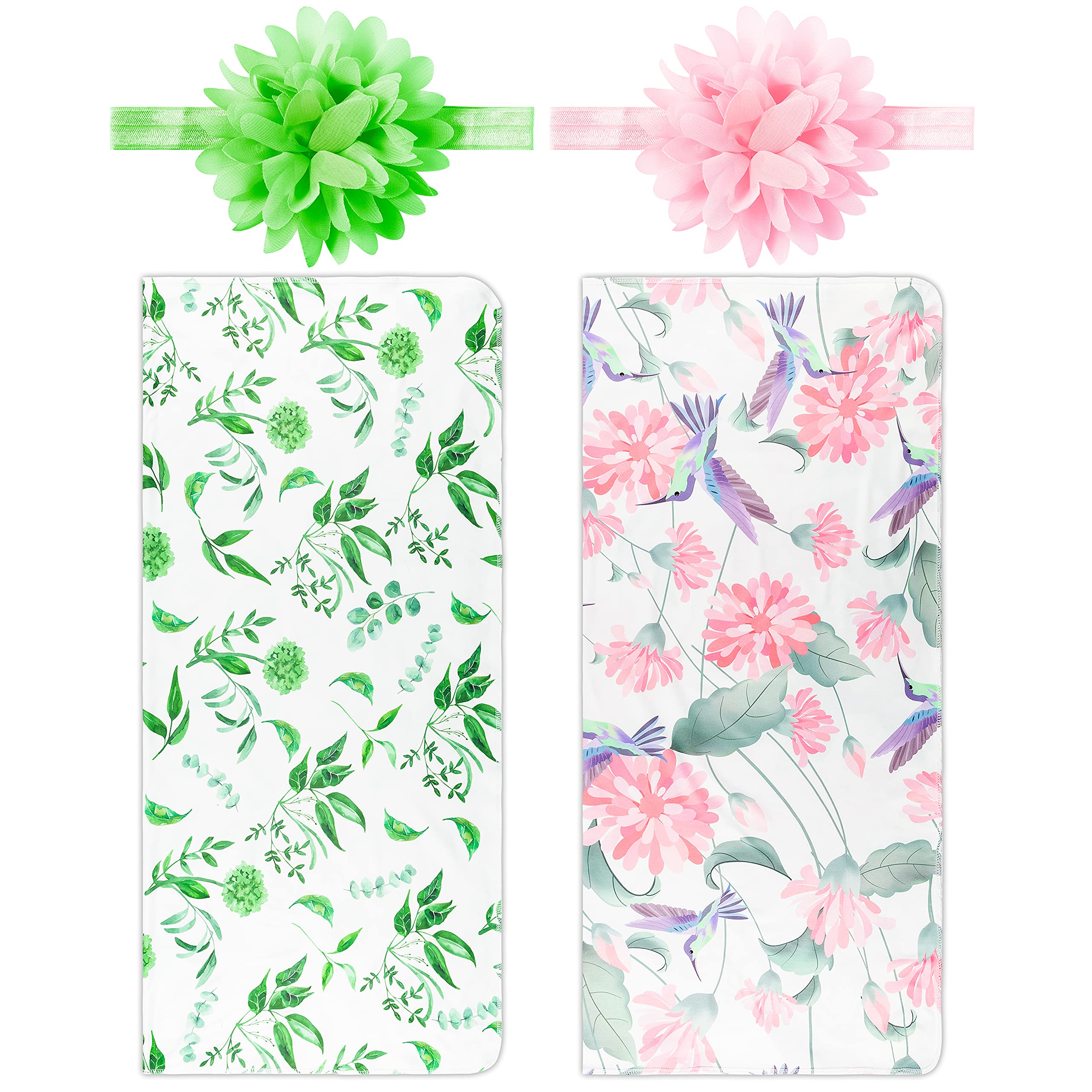 Green and pink patterns