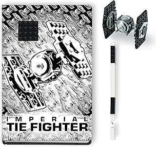 Lego Star Wars Tie Fighter Creativity Set with Journal, Lego Tie Fighter Building Toy, and Black Lego Gel Pen, Ages 6 and ...