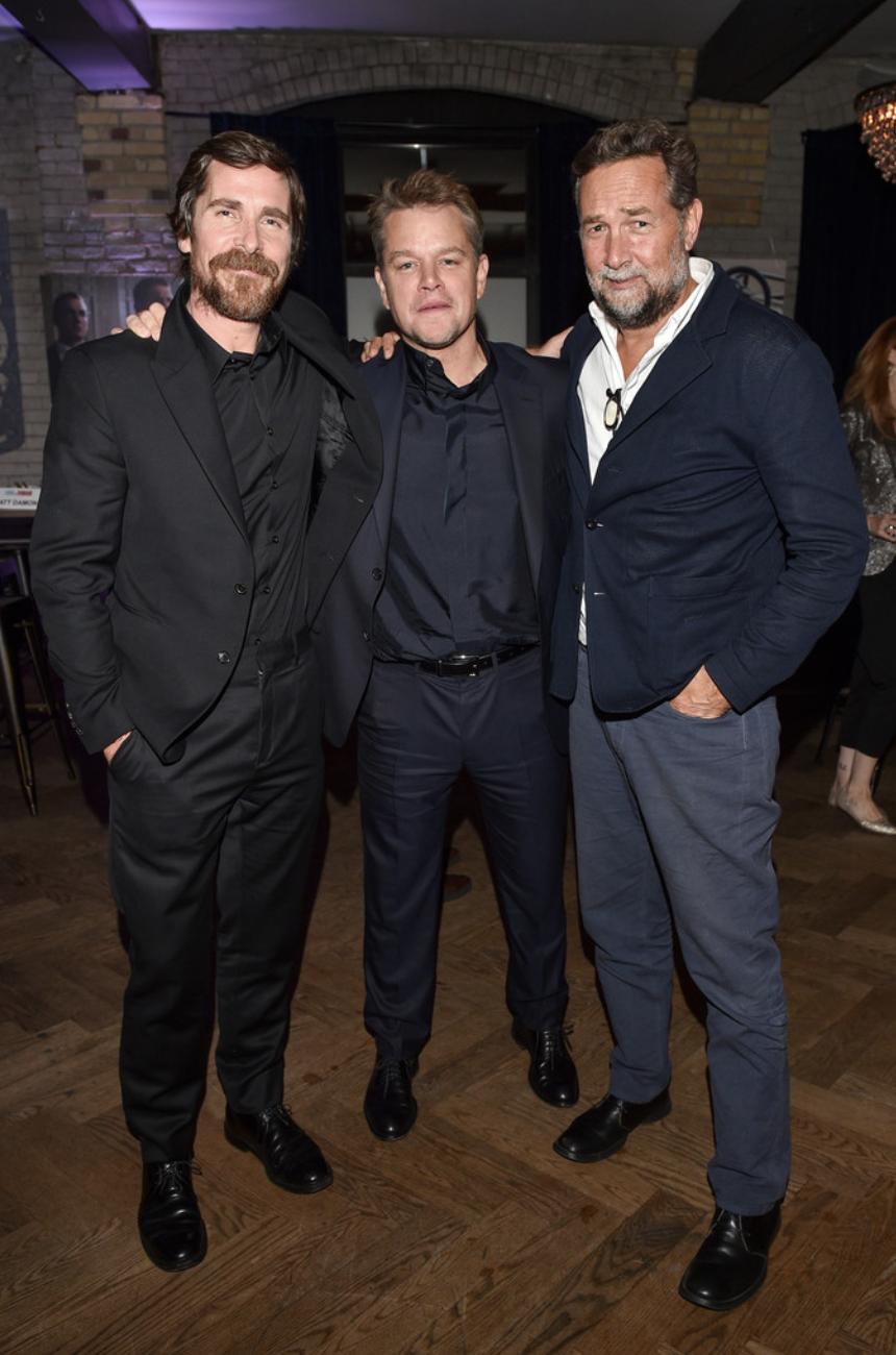 Christian Bale, Matt Damon, and Phedon Papamichael