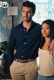 Justin Baldoni and Gina Rodriguez in Jane the Virgin (2014)