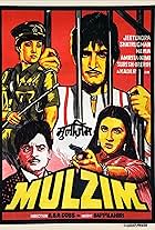 Hema Malini, Jeetendra, Amrita Singh, and Shatrughan Sinha in Mulzim (1988)