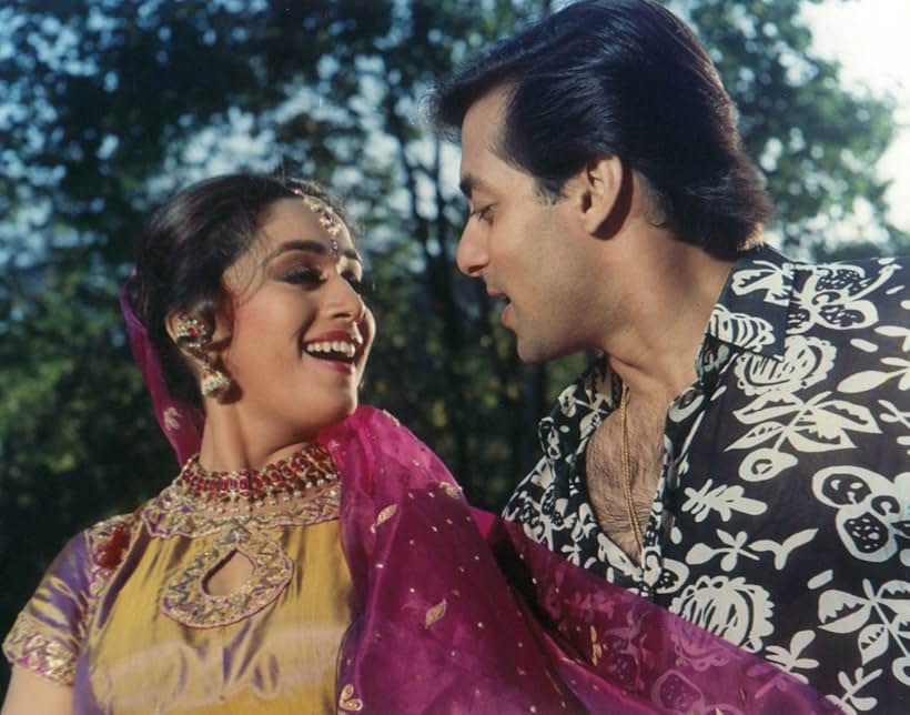 Madhuri Dixit and Salman Khan in Dil Tera Aashiq (1993)