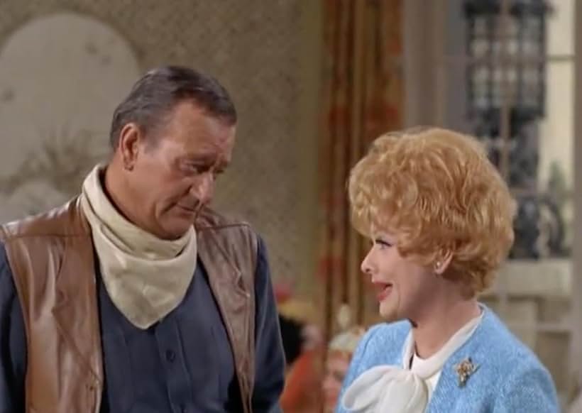 John Wayne and Lucille Ball in The Lucy Show (1962)