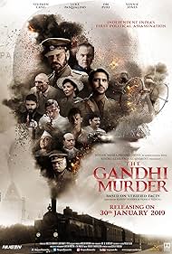 Stephen Lang, Bobbie Phillips, Om Puri, and Luke Pasqualino in The Gandhi Murder (2019)