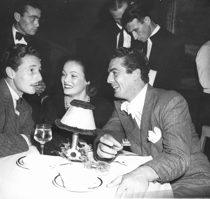 Gene Tierney, Victor Mature, and Oleg Cassini